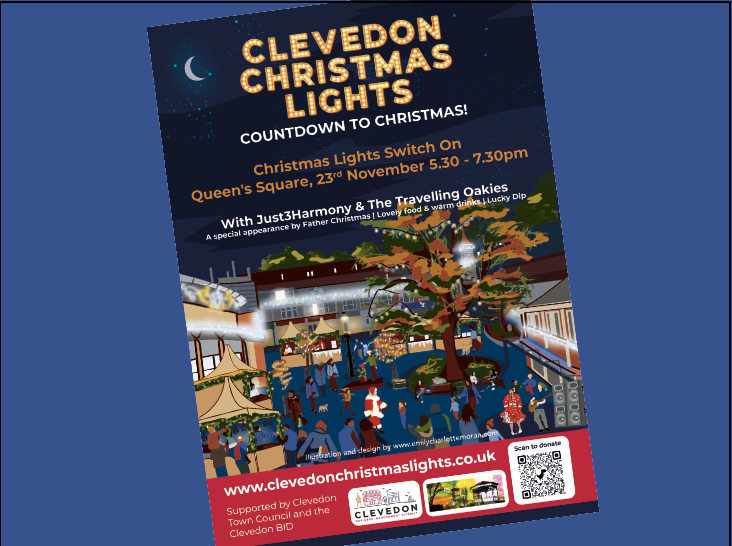 Poster Design for Clevedon Christmas Lights.